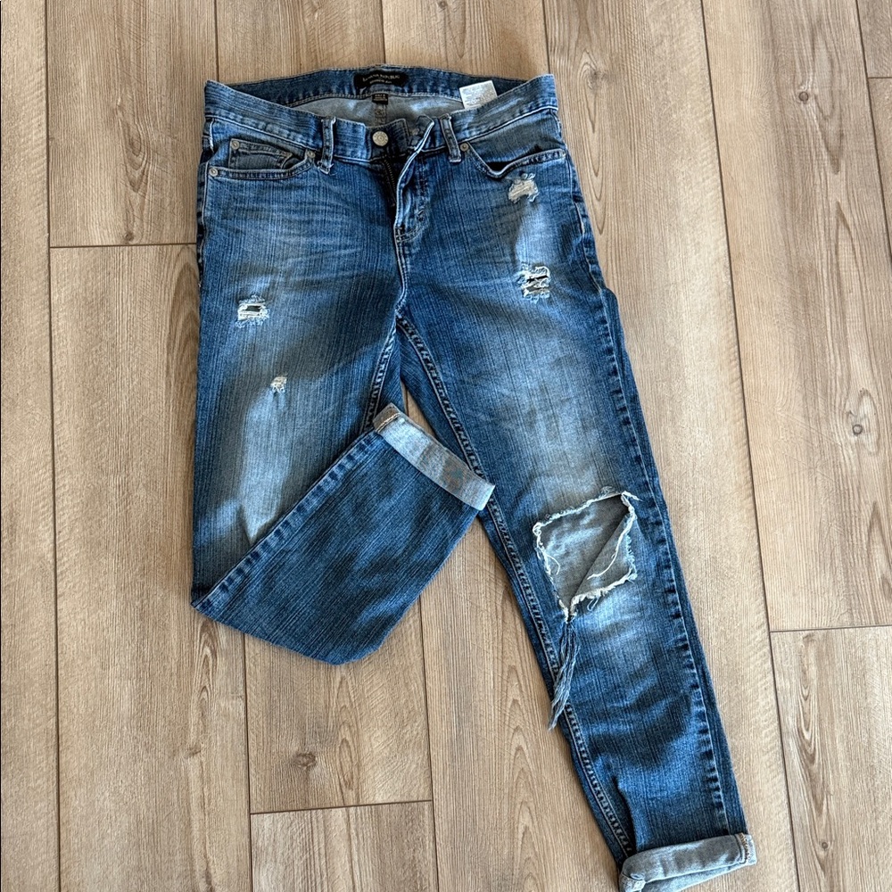 Banana Republic Women’s Distressed Blue Skinny Jeans